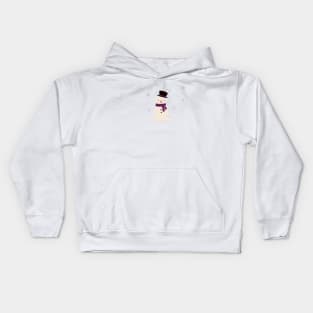 Winter Holiday Snowman Kids Hoodie